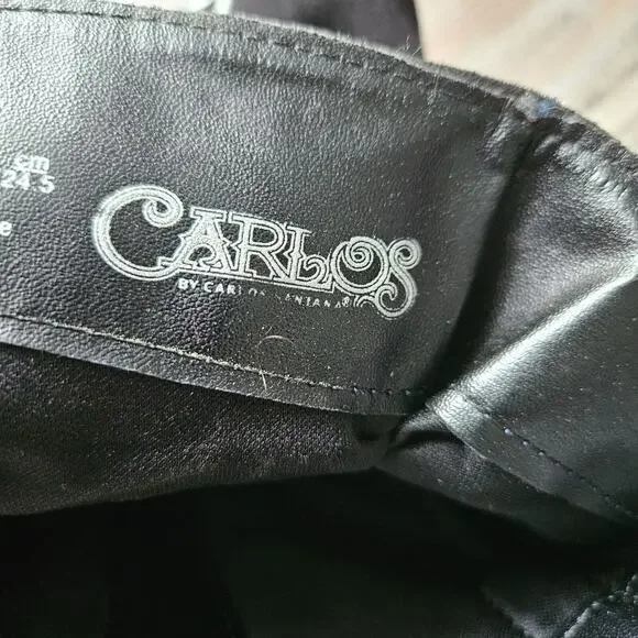 Carlos by Carlos Santana Black Over the Knee Boots with Red Floral Embroidery - Picture 8 of 15